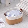 Miflame Japanese Style Cotton Linen Storage Basket