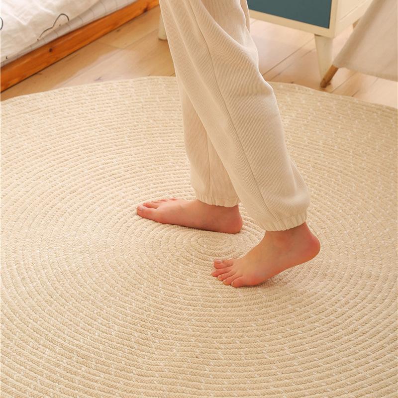 Japanese Style Circular Carpet Floor Mat Carpet Living Room Sofa Coffee Table Mat Bedroom Floor Mat