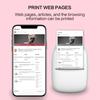 Mini Imprimante Thermique Bluetooth Portable HD Sans Fil Papier Auto-adhésif pour Étiquette Photo Reçu Liste de Notes