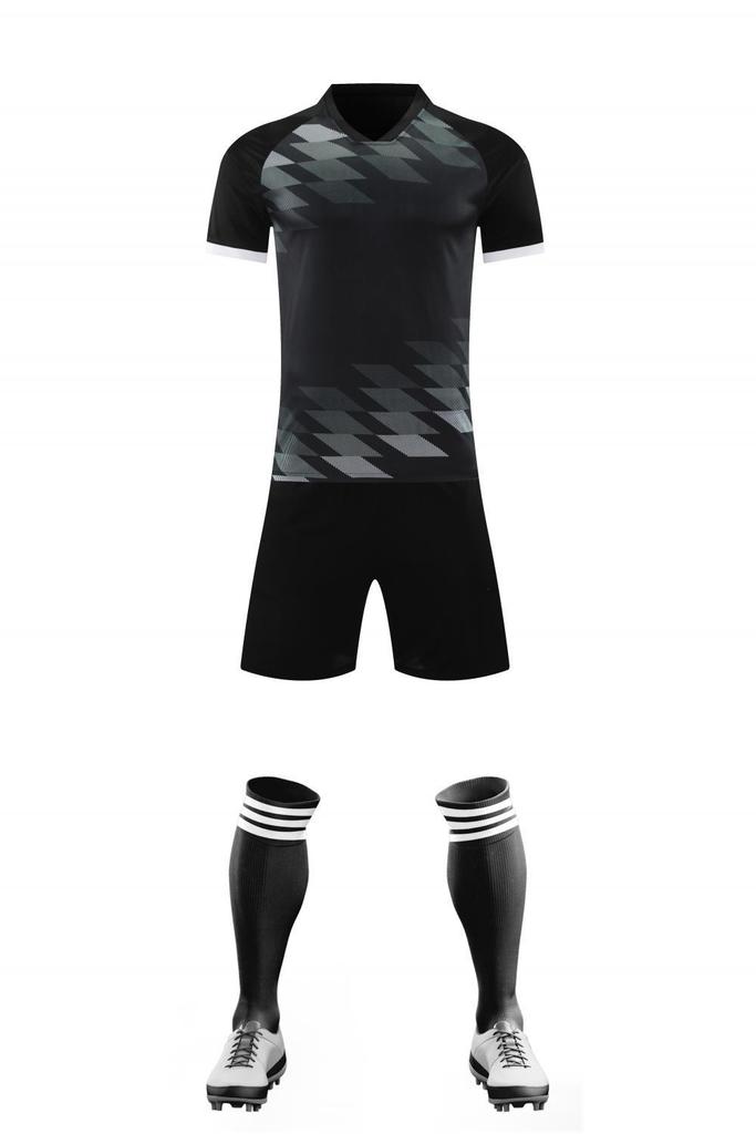 Set Maglia da Calcio Traspirante Asciugatura Rapida Manica Corta Abbigliamento da Calcio Studenti Scuola Primaria Allenamento Partita Divisa di Squadra Versione Giocatore