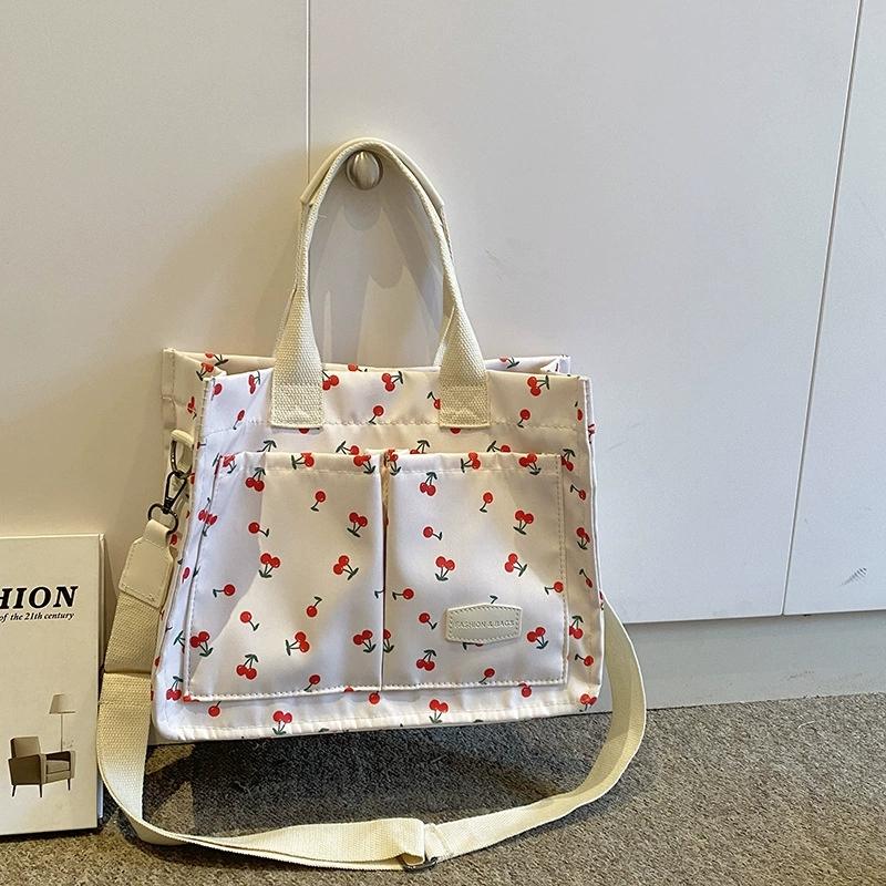 Large Capacity Printed Handbag – Trendy Women’s Shoulder & Crossbody Organizer Storage Bag for Travel