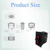 12V/24V 20A Waterproof Marine Grade Momentary ON OFF Red Backlight Rocker Switch for Car Boat RV Truck Horn Winch Polarity Start Battery Switches5