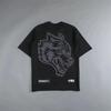 Retro Wolf Head High End Fitness Street Fashion Brand Tshirt Cotton Graphic Tee Unisex Unisex Summer Streetwear