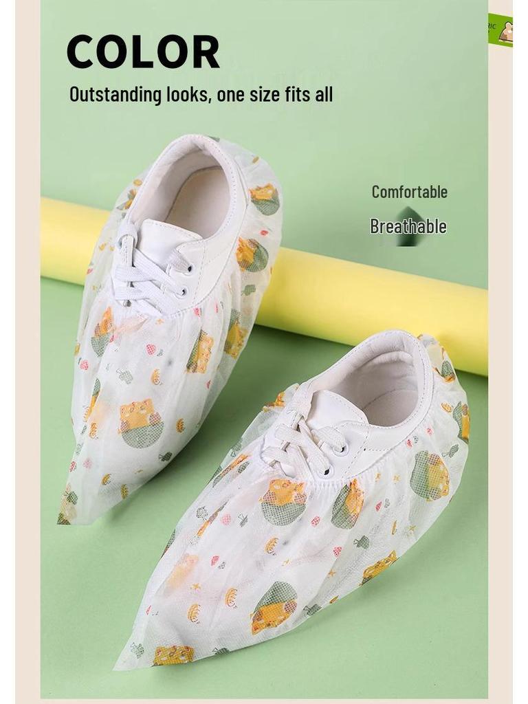 Reusable Non-Woven Indoor Overshoes: Durable and Slip-On for Students and Guests