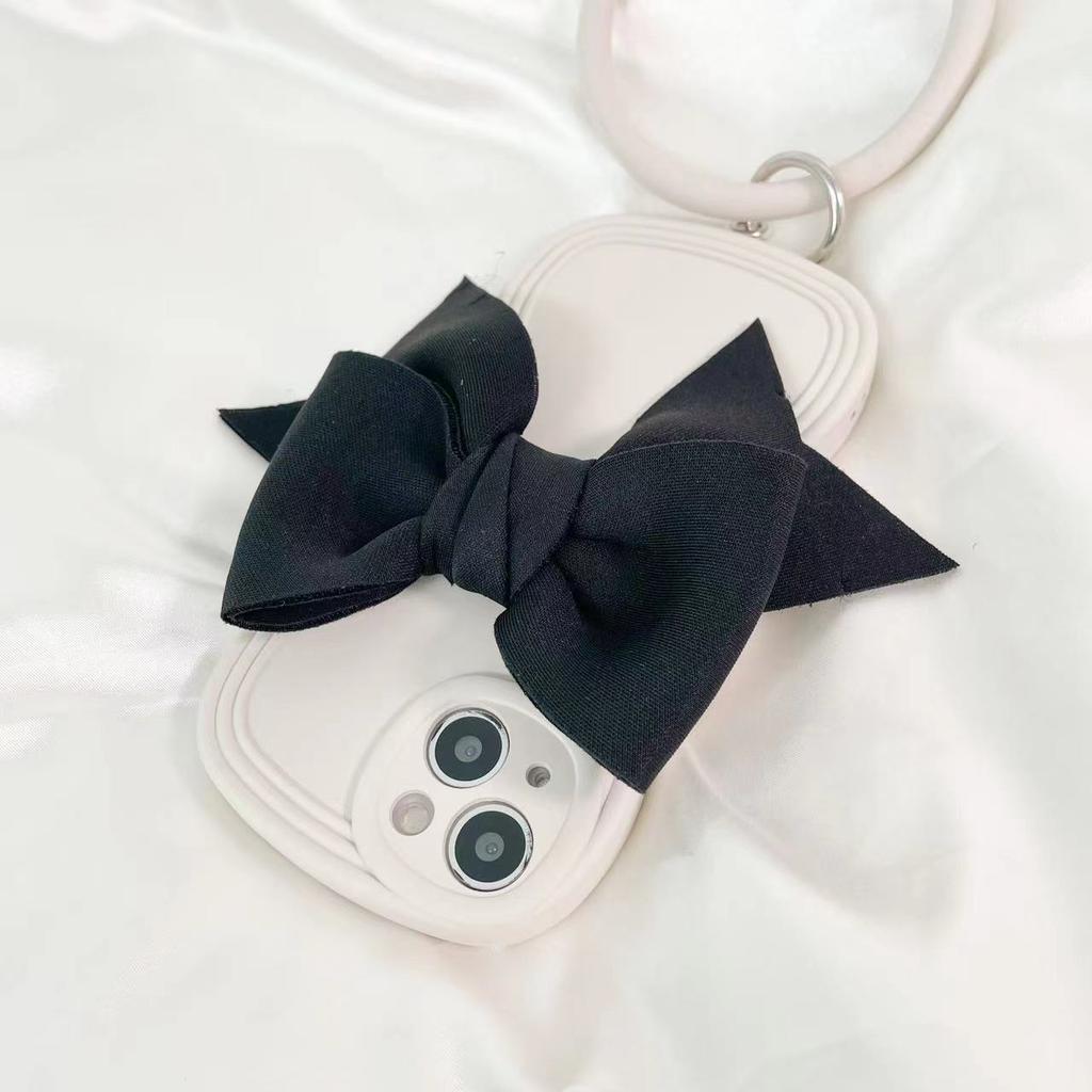 Premium Bow Bracelet Suitable for iPhone16Pro Max Apple 17 Mobile Phone Case 15/14 Wave Soft Case