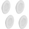 Ventilation Grille - Gedotec - Ø 48 Mm - Made In Germany - 4 Pieces - White Color