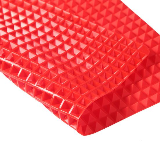 Silicone Baking Mat Heat-Resistant Fat Reducing Mat for Oven Grilling Multifunctional Cooking Mat for Healthy Baking Grilling