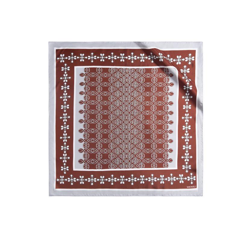 WENSLI Women's Victoria Mulberry Silk Square Scarf