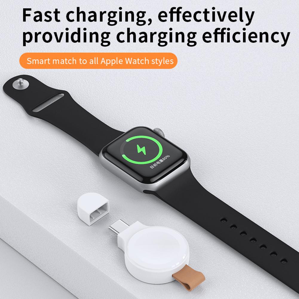 Magnetic Wireless Charger Mini Portable Charger Charging Dock Station Watch Charger for Apple Watch 8 7 6 5 4 3 2 1 SE