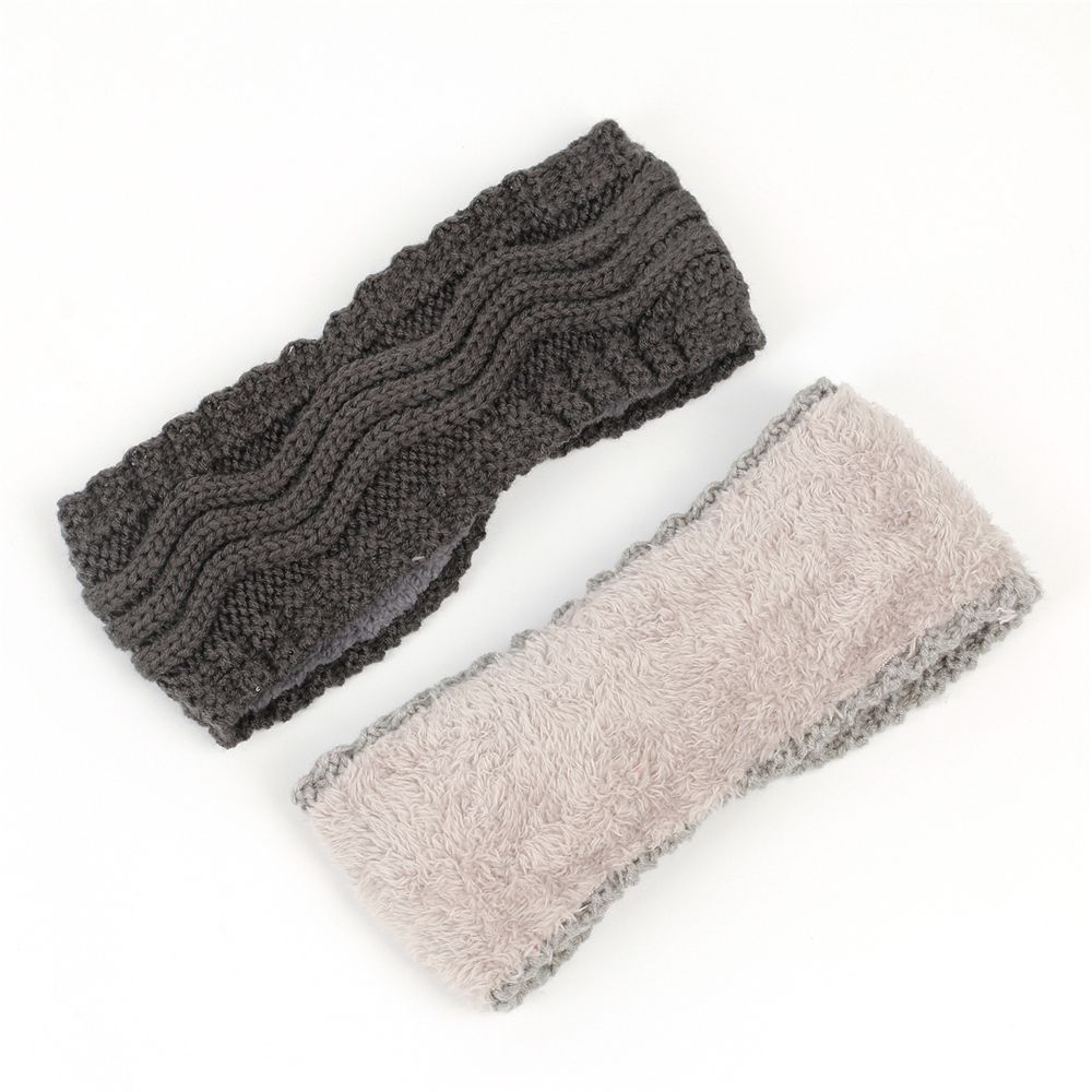 Winter Soft Knotted Stretch Turban Knitted Headbands for Women Hair Bands Ear Warmer