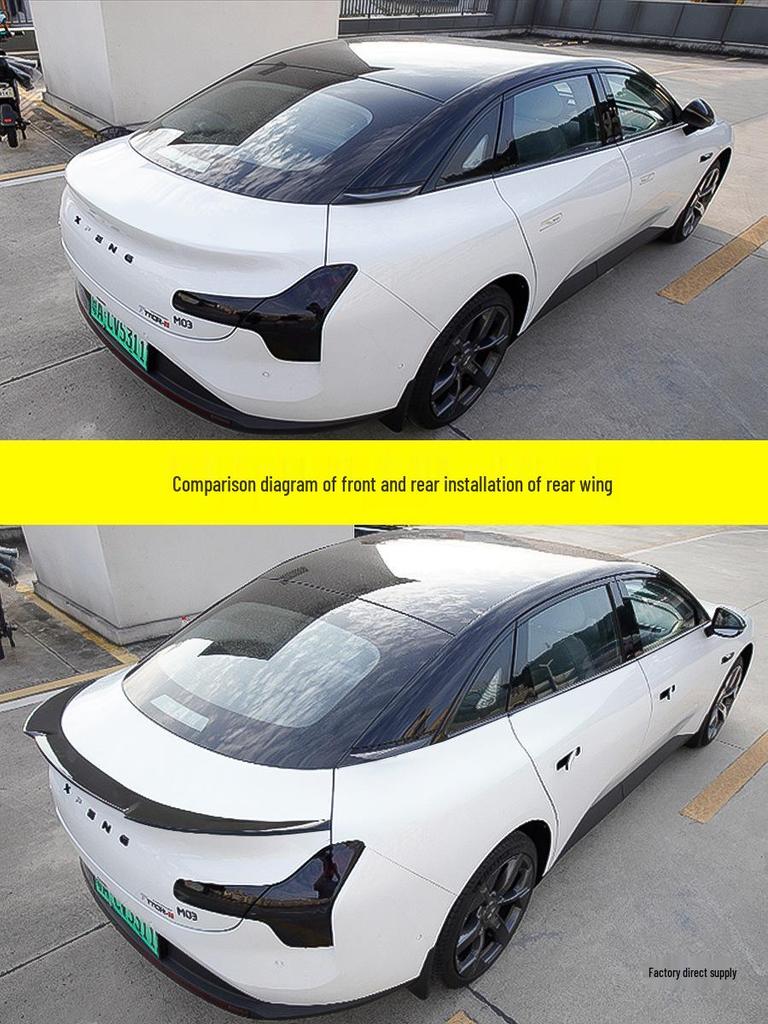 Compatible with XPeng MONA M03: Sports Rear Wing, Blade Spoiler Upgrade, and Exterior Modification Accessories.