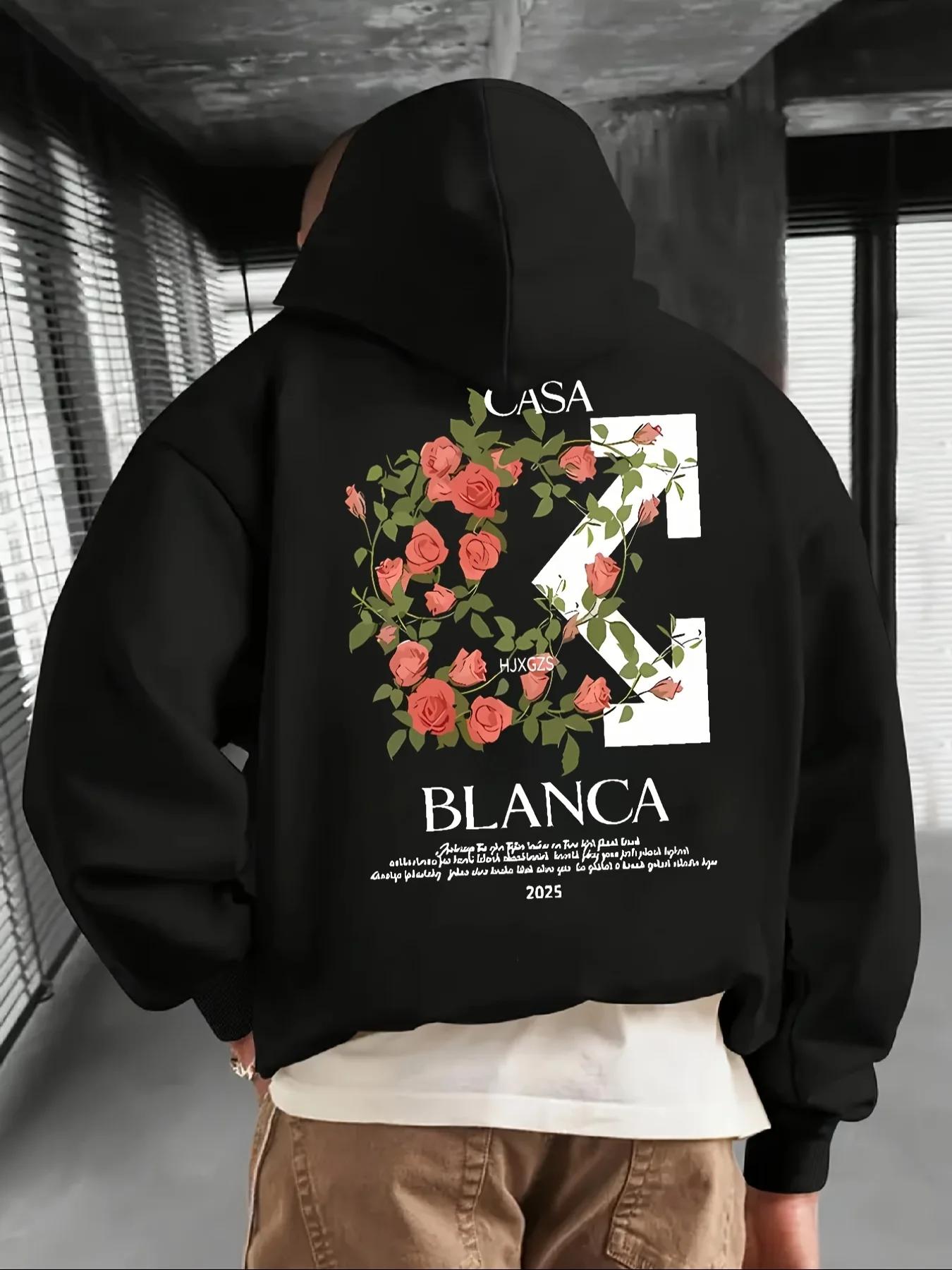 

2025 Autumn Men s Casual Hooded Vintage Print Simple and Elegant Hooded Shirt The material is environmentally friendly 3XL