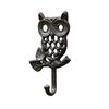 Owl Hook Cast Iron Rust-Proof Vintage Style Wall Art French Country Hanging Hook
