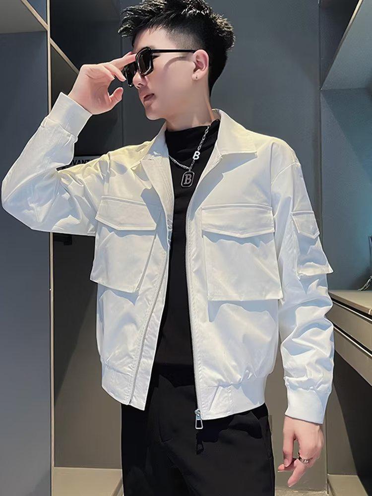 

Высококачественная мужская зимняя рабочая куртка с множеством карманов — модный дизайн с хлопковой подкладкой для осени/зимы L