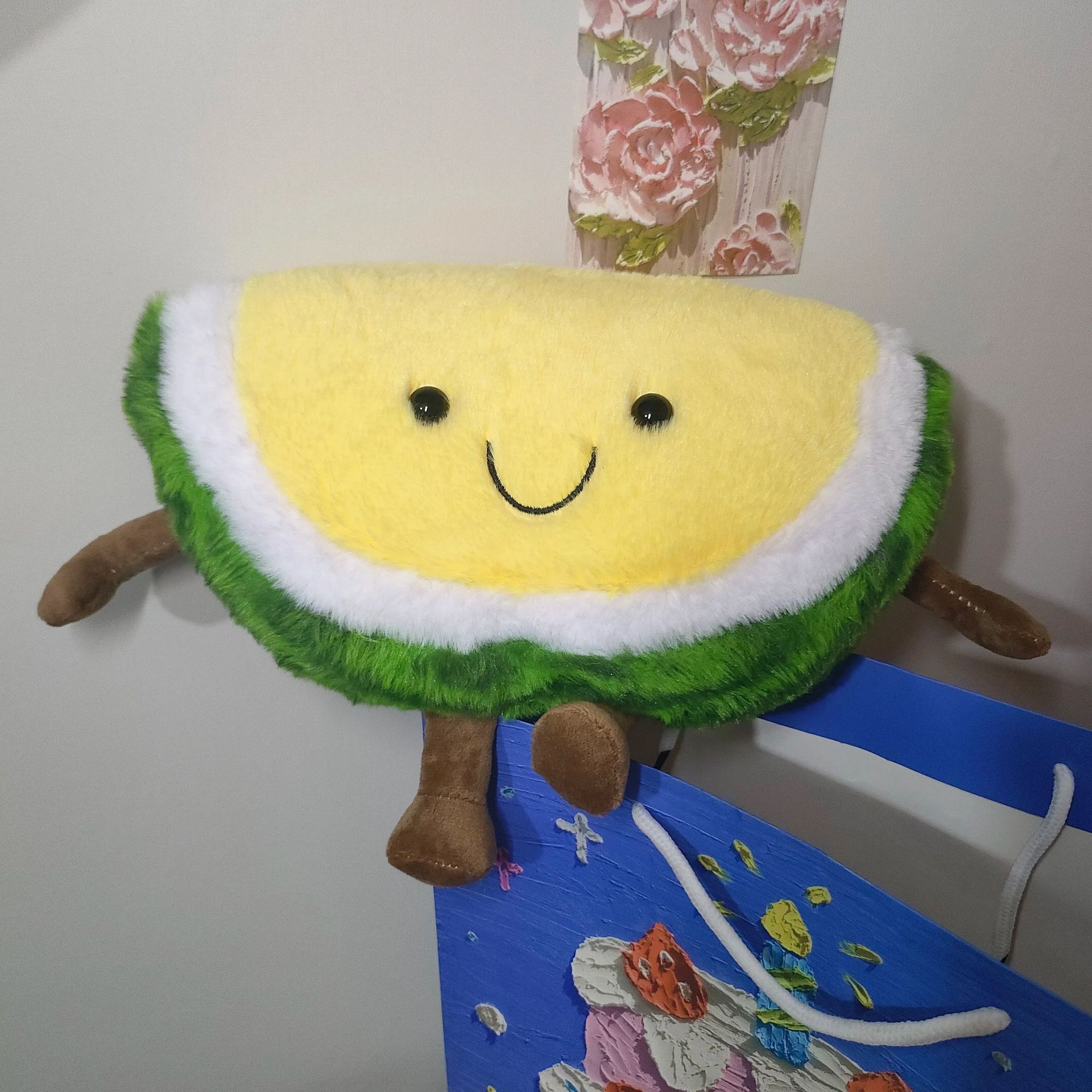 

Креативная плюшевая игрушка Арбуз Вишня Короткий плюш Имитация фруктовой куклы Милая подушка для девочки Милая кукла Подарок 35cm