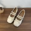 Fashion 2025 Hot Selling Square Toe Butterfly-knot Women Mary Jane Shoes Ladies Soft Sole Dress Flats Casual Street Style Ballet Shoes
