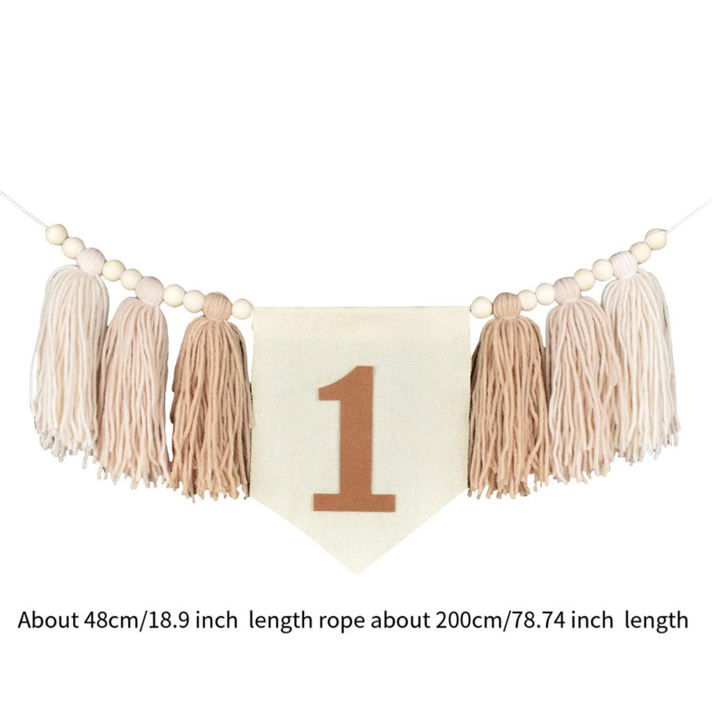 1ST Birthday Decoration Photo Prop Birthday Hanging Decoration Baby Shower Boys Girls Backdrop Garland 1 Year Birthday Banner