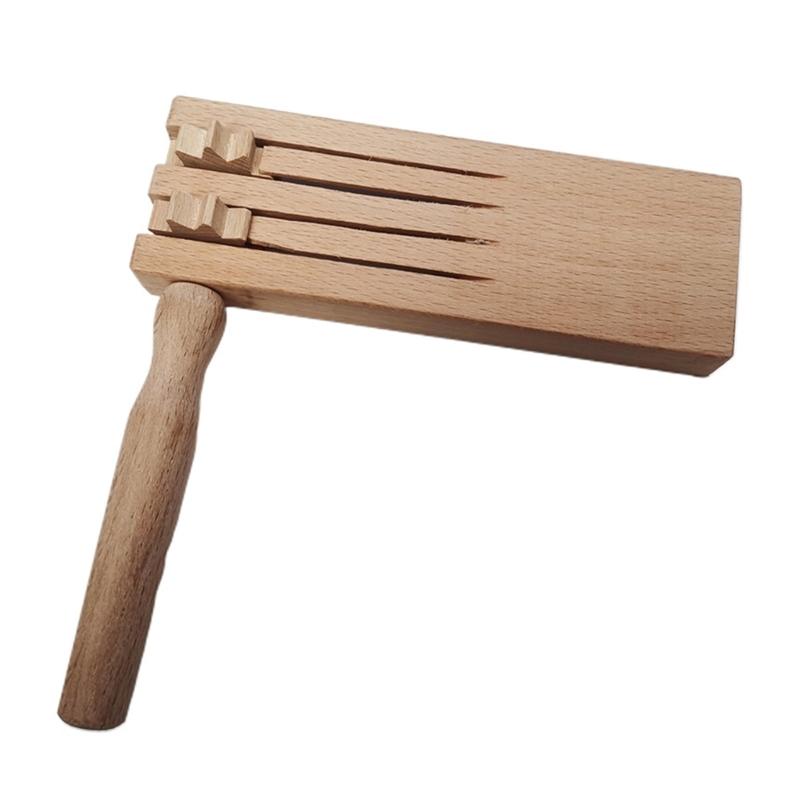 Wood Ratchet Noise Makers Traditional Mexicans Matraca Rattle for Game Wood Rattle Ratchet Instrument for Party Favor