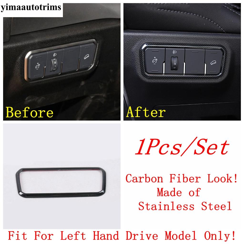 

Head Light / Glove Box Sequin / Dashboard Air AC Outlet Vent Cover Trim Stainless Steel Accessories For Haval F7 F7X 2018 - Model B