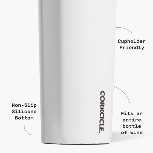 Corkcicle Vinnebago Insulated Stainless Steel Bottle/Thermos, 25 Oz, White, 2025GW
