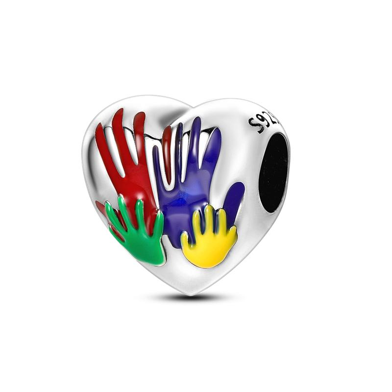 Buntes Charm Fit Original Armreif Kupfer Charms Einhorn Perlen Für Armband Anhänger Hängend DIY Feiner Schmuck Geschenk Für Frauen