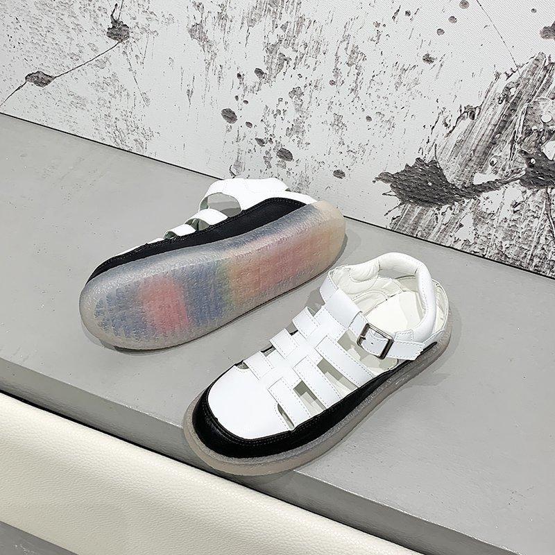 Baotou sandals women's hollow fashionable and comfortable pregnant women's mother soft-soled flat-soled sandals