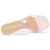 Allegra K Women's Clear Slide Mule Sandals with Chunky Heels, Pink, Size 23.5cm
