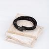 Mens Multi-Layer Leather Bracelet With Magnetic Clasp Geometric Design Minimalist Woven Style