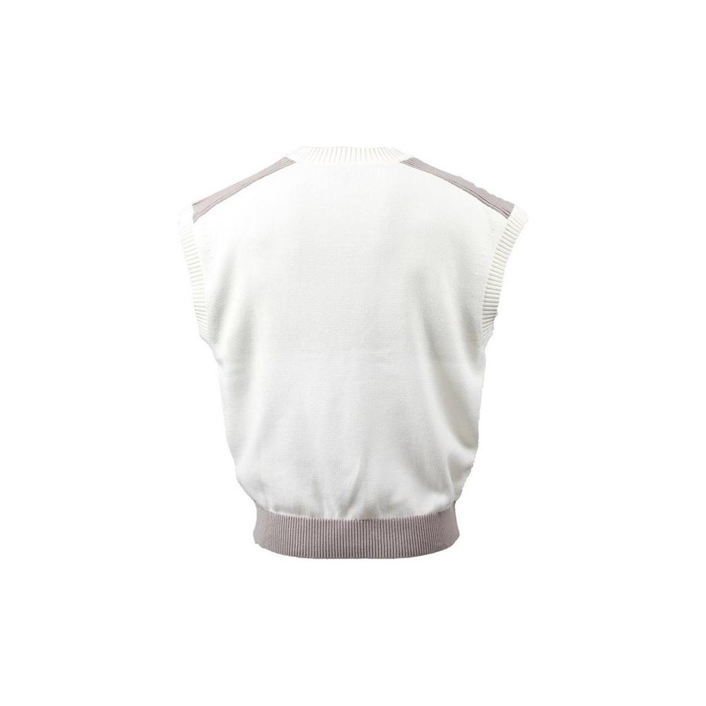 Emporio Armani Ss24 Logo Knit V-Neck Casual Vest Men tops Off-White 3D1MXU-1MQDZ-0128