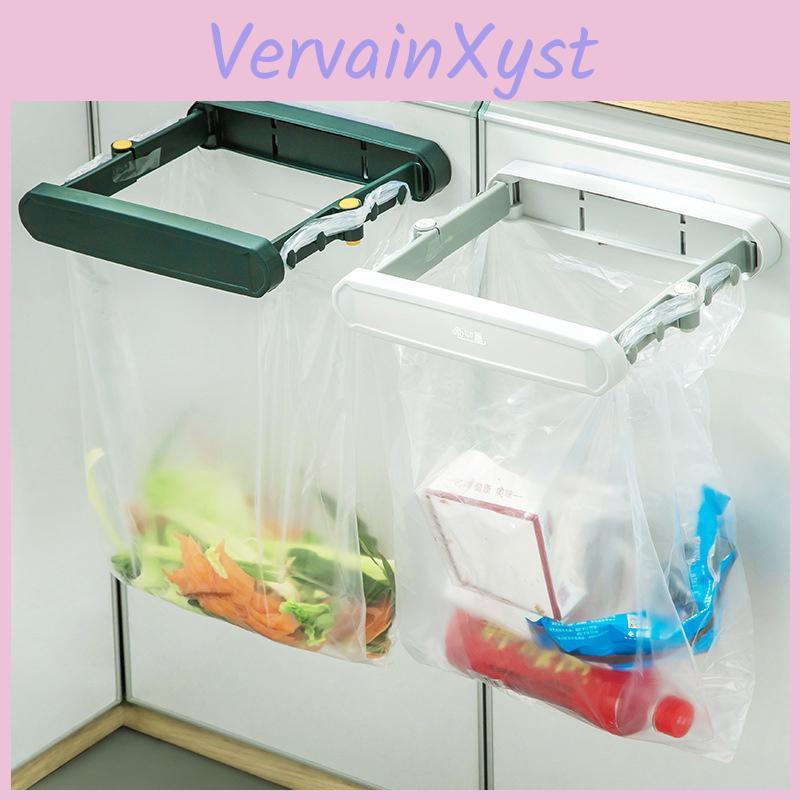Kitchen Foldable Holder Bag Garbage Cabinet Door Hanging Trash Can Waste Bin Bathroom Basin Towel Storage Rack Kitchen Organizer