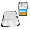 25.2 x 16.1in RV Door Window Sunshade, Water Proof Foldable Reflective Sunshade with Protecting Hook and   Fastener, Compatible with Most RVs Enha