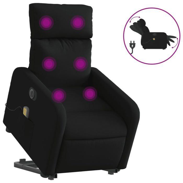 VidaXL Electric Massage Recliner, Relaxation Chair with Adjustable Backrest and Footrest, Salon Seat 3206728