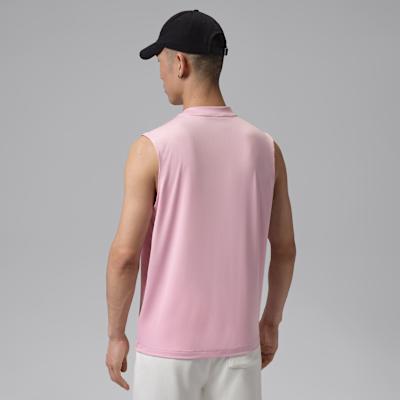 Jordan Sport Tank Tops Men's Ice Red Crew Neck Moderate Other