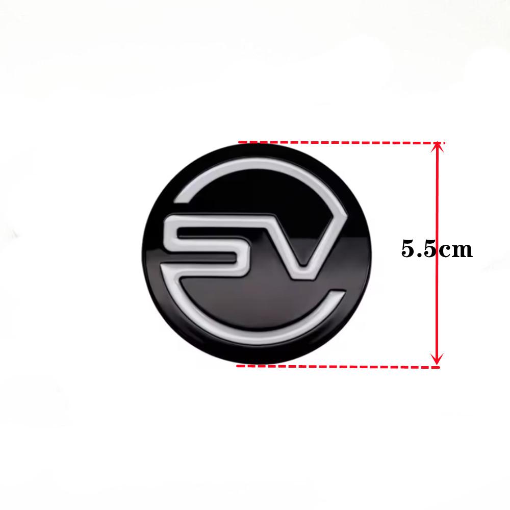 Naklejka z logo na karoserię samochodu Emblemat SV Odznaka do dekoracji bagażnika samochodu