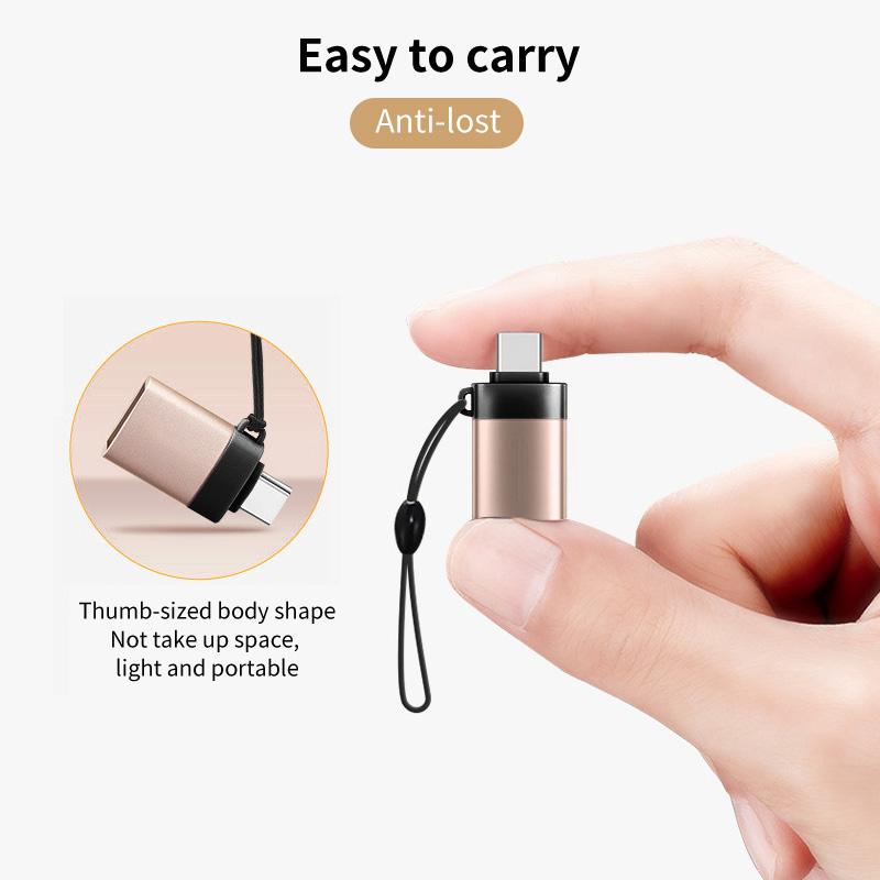USB 3.0 Typ-C OTG Adapter Typ C USB C Stecker Auf USB Buchse Konverter Für Macbook Xiaomi Samsung S20 Huawei USBC OTG Stecker