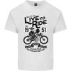 Live To Ride Motorbike Motorcycle Biker Unisexs Light Cotton TShirt