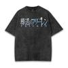 Frieren: Beyond Journey's End Anime Graphic T-shirt Vintage Washed Oversized T Shirt Men Women Clothes Cotton Short Sleeve Tee