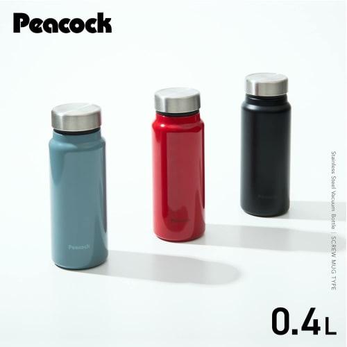 The-peacock Thermos Industry (The-peacock) Peacock Stainless Steel Water Bottle, Screw-On Mug Bottle (Lightweight), Insulated for Hot and Cold Drinks,