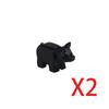 MOC Building Blocks Mini Bricks City Animal Zoo Fram Owl Goat Swan Pig Tortoise Rabbit Chicken Duck Accessories DIY Toys Gifts