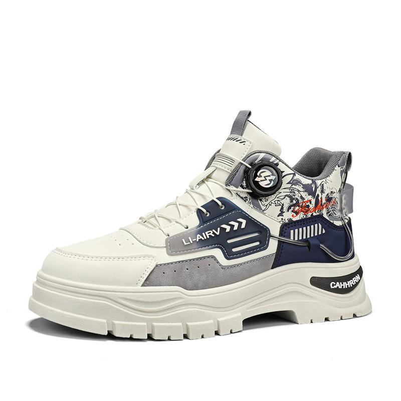 High-top men's shoes new in autumn and winter, men's casual shoes fashionable outdoor Martin boots retro shoes
