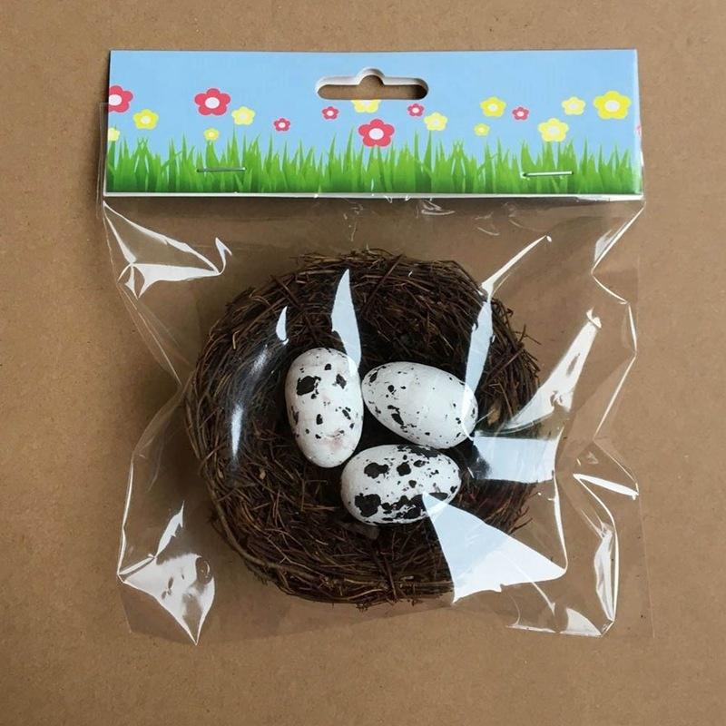 Cheap Artificial Nest Easter Mini Rattan Bird Nests Eggs Marriage