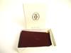 Authentic Cartier Must De Cartier Bordeaux Leather Cigarette Case #a990  Open box