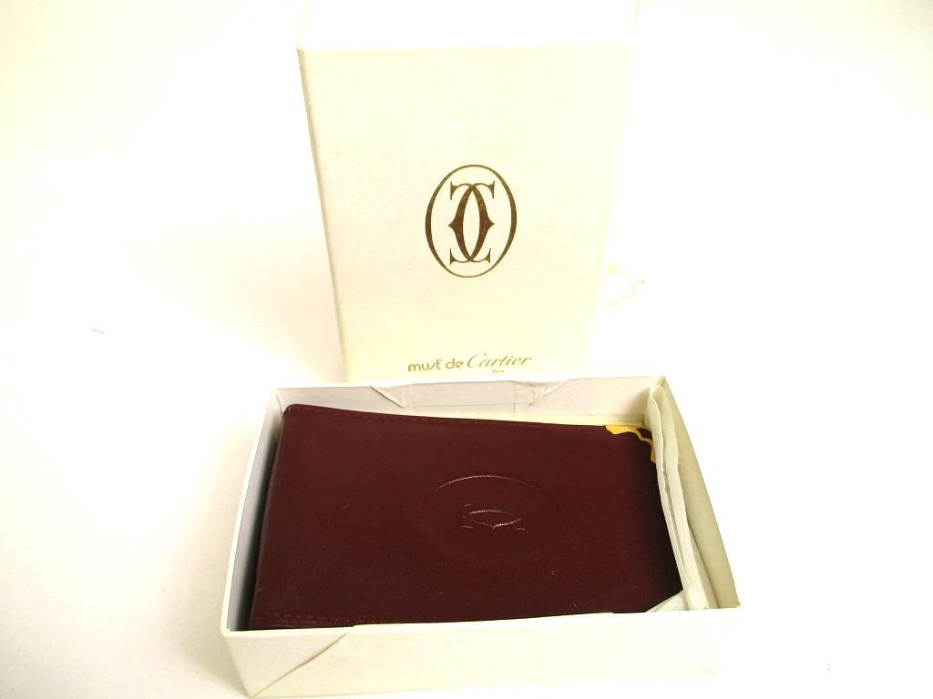 Authentic Cartier Must De Cartier Bordeaux Leather Cigarette Case #a990  Refurbished