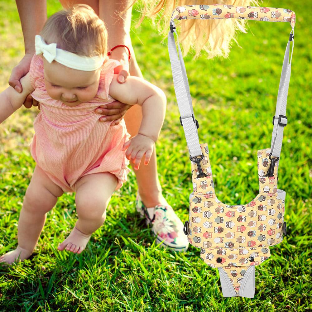Baby Adjustable Walker Harness Toddler Safety Learning Walking Assist BeltLight Yellow