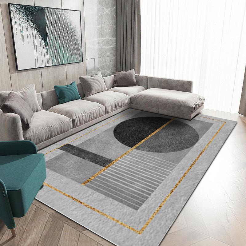 Simple Ins Living Room Light Luxury Large Area Carpet Living Room Decoration Home BB Rug Bedroom Blanket Square Soft Bath Mat