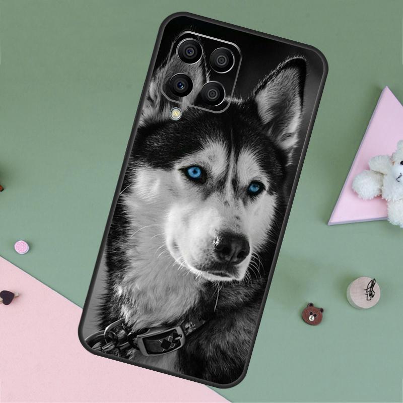 Animal Wolf Dog Husky For Samsung Galaxy M23 M12 M13 M14 M15 M35 M55 M34 M54 M33 M53 M31 M11 M32 M52 M06 M16 Case
