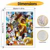 Disney Digital Oil Painting Art Kit Cartoon Dogs DIY Handmade Home Decoration Gift
