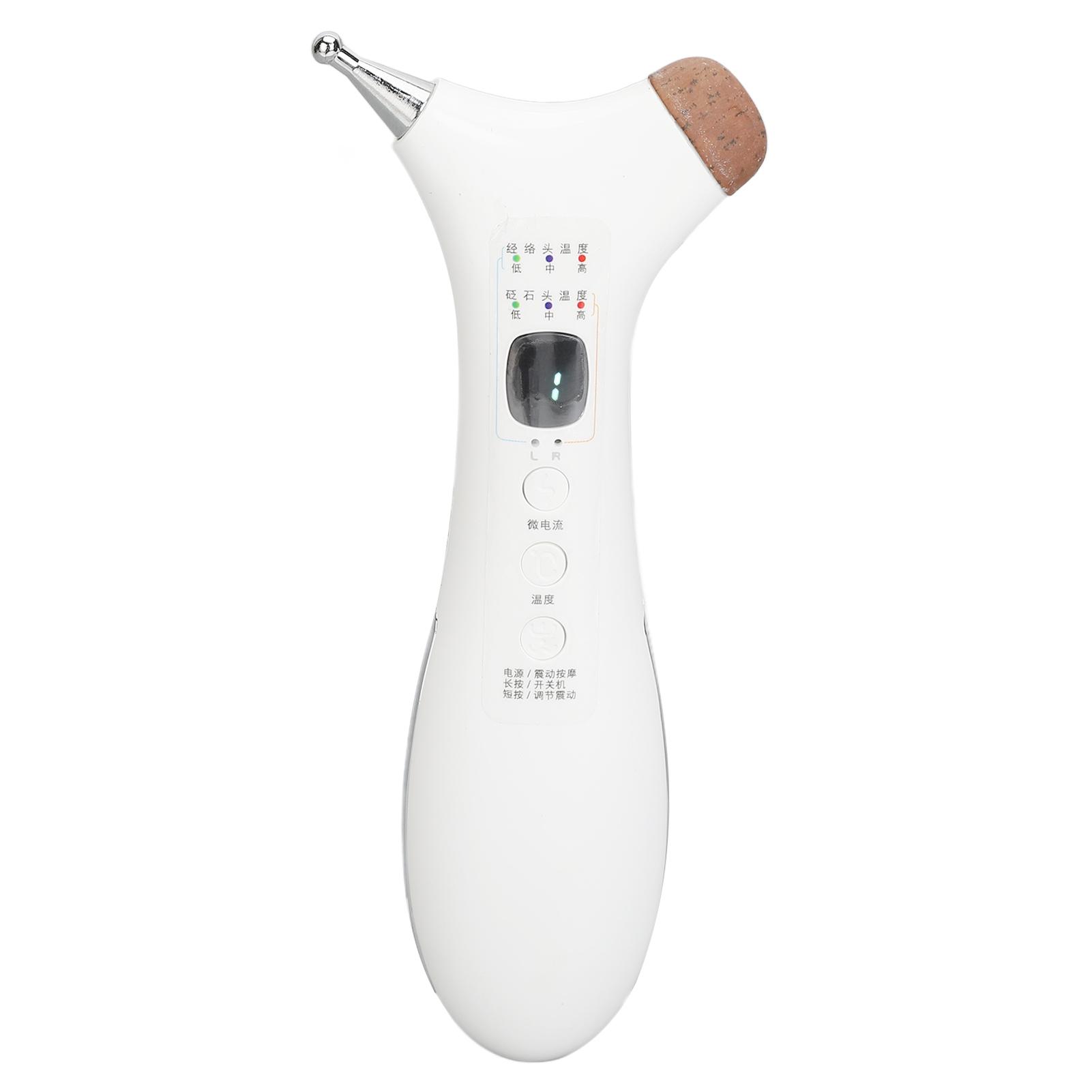 

Электрическая ручка для акупунктурного массажа с подогревом, микрочастотная вибрация, релакс для глаз, меридианы