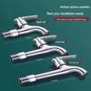 Extended Wall-Mounted Cold Water Faucet