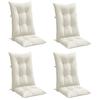 Hochlehner Cushions 4 Pcs Melange Cream 120 X 50 X 7 Cm Fabric